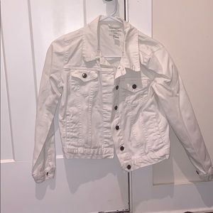 White jean jacket